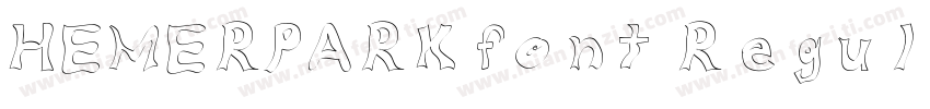HEMERPARKfont Regula字体转换